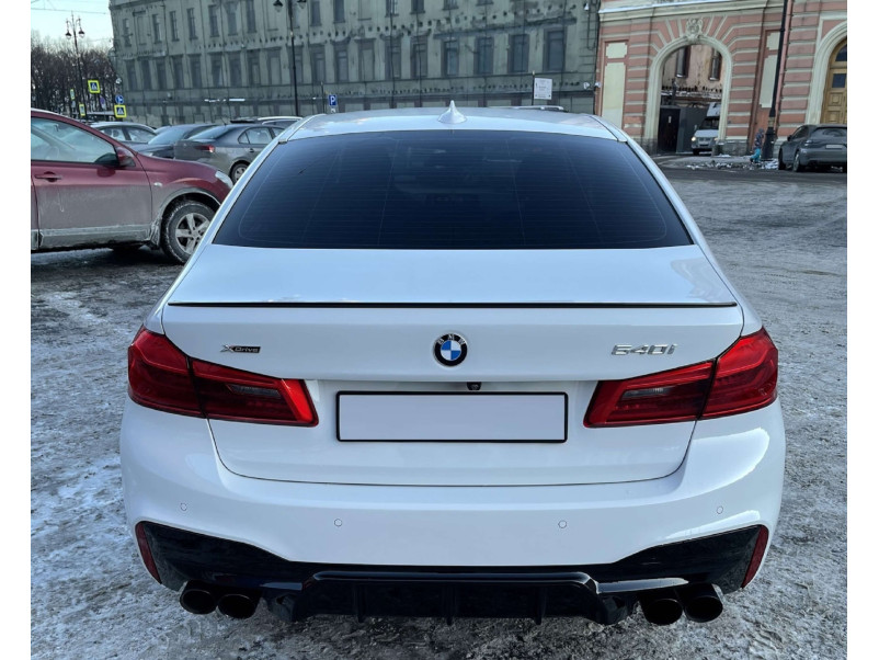 Дифузор ( заднього бампера ) Чорний глянець ( стиль M5 F90 )  на BMW 5 Series G30 / G31 2017-2020 року