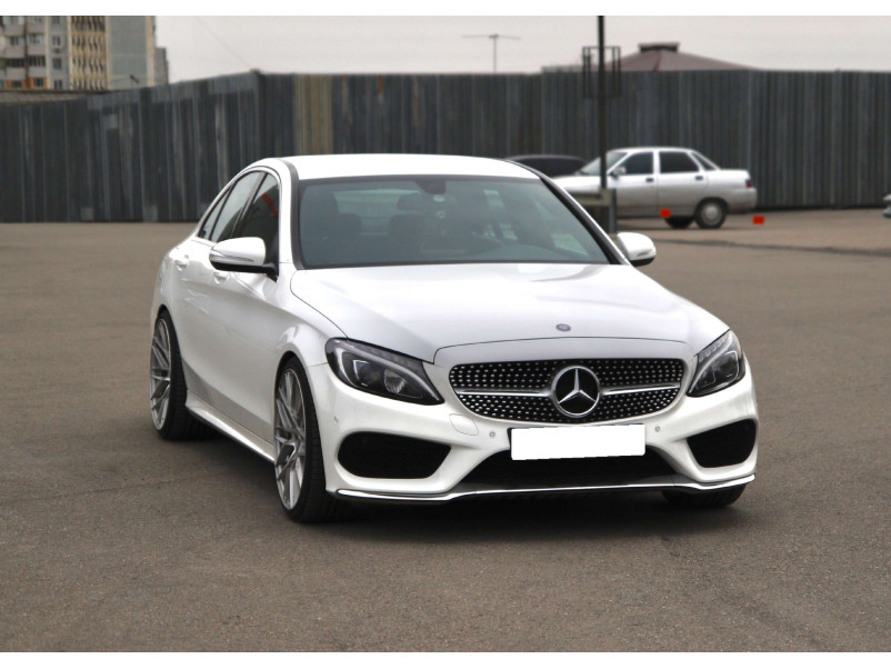 Решітка радіатора Diamond Silver ( без місця під камеру ) на Mercedes-Benz C-Class W205 2014-2018 року