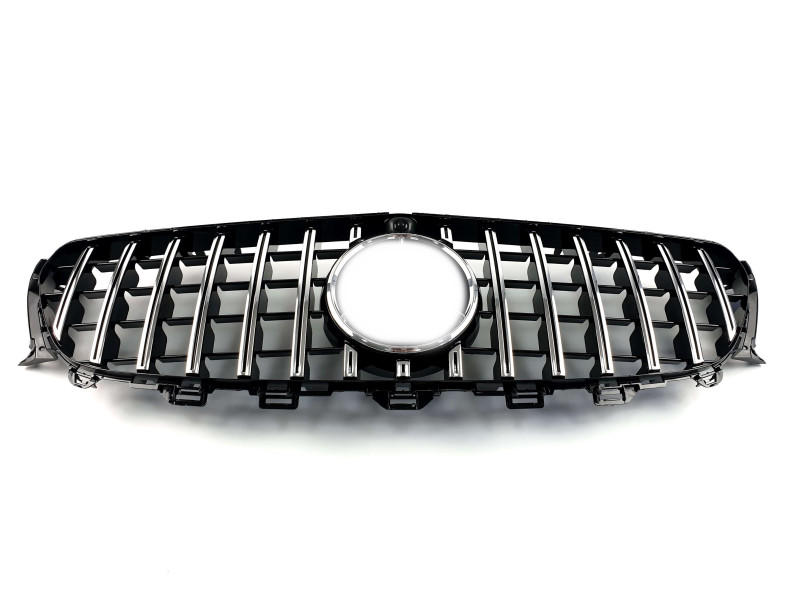 Решітка радіатора Chrome Black ( з місцем під камеру ) GT на Mercedes-Benz E-Class W213 2016-2020 року