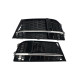 Решітки в бампер Gloss Black / Silver ( в стилі S3 ) S-Line на Audi A3 8V 2016-2020 року