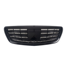 Решітка радіатора Full Black під камеру AMG S63 на Mercedes-Benz S-Class W222 2013-2017 року