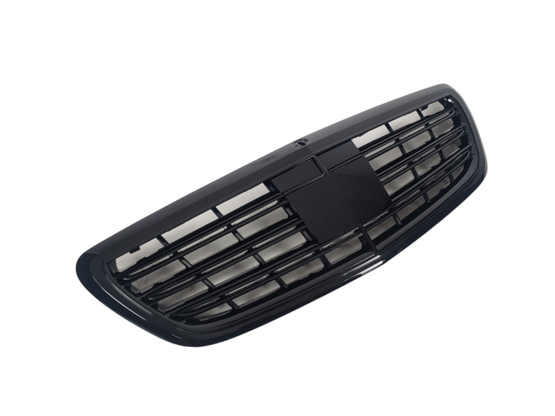 Решітка радіатора Full Black під камеру AMG S63 на Mercedes-Benz S-Class W222 2013-2017 року