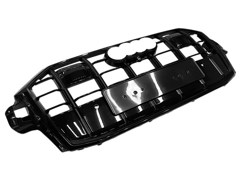 Решітка радіатора Full Black ( стиль SQ7 ) під дистронік на Audi Q7 4M 2020-2022 року