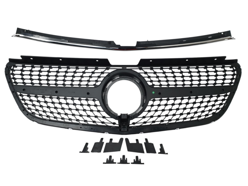 Решітка радіатора  ( Diamond Black ) на Mercedes-Benz VITO-Class W447 2019-2023 року