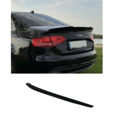 Спойлер Чорний глянець V2 на Audi A4 B8 2007-2011 року