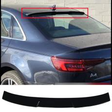 Спойлер Чорний глянець ( Бленда на вікно ) на Audi A4 B9 2015-2019 року