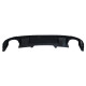 Дифузор ( заднього бампера ) Full Black / Chrome Pipe ( в стилі RS4 ) V3 S-Line на Audi A4 B9 2015-2019 року