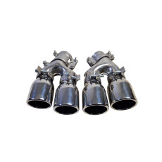 Насадки на вихлоп Chrome ( стиль M5 F90 ) на BMW 5 Series G30 / G31 2017-2020 року