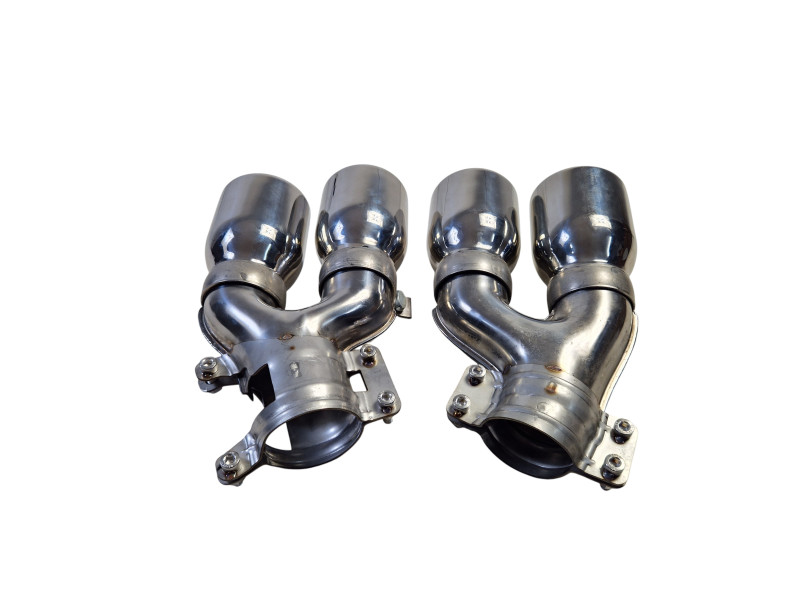 Насадки на вихлоп Chrome ( стиль M5 F90 ) на BMW 5 Series G30 / G31 2017-2020 року