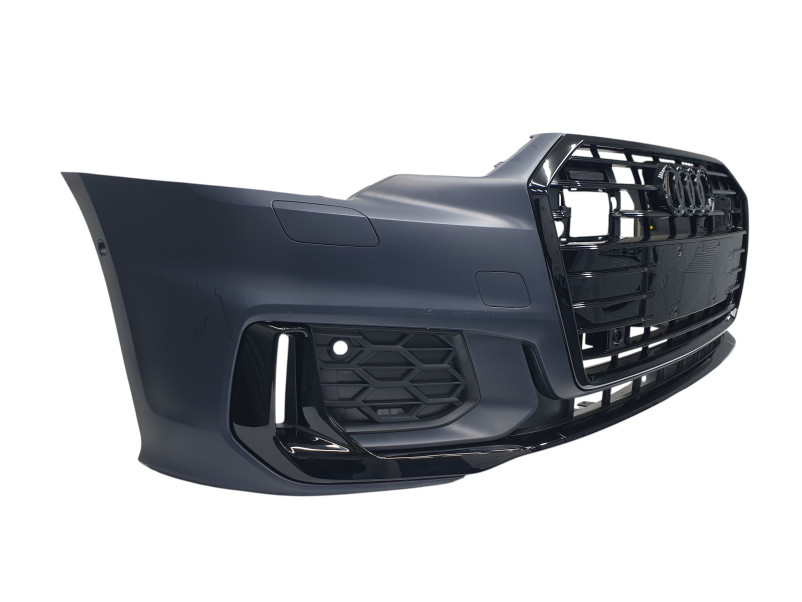 Передній бампер  ( S-Line ) на Audi A6 C8 2018-2023 року