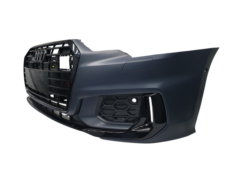 Передній бампер  ( S-Line ) на Audi A6 C8 2018-2023 року