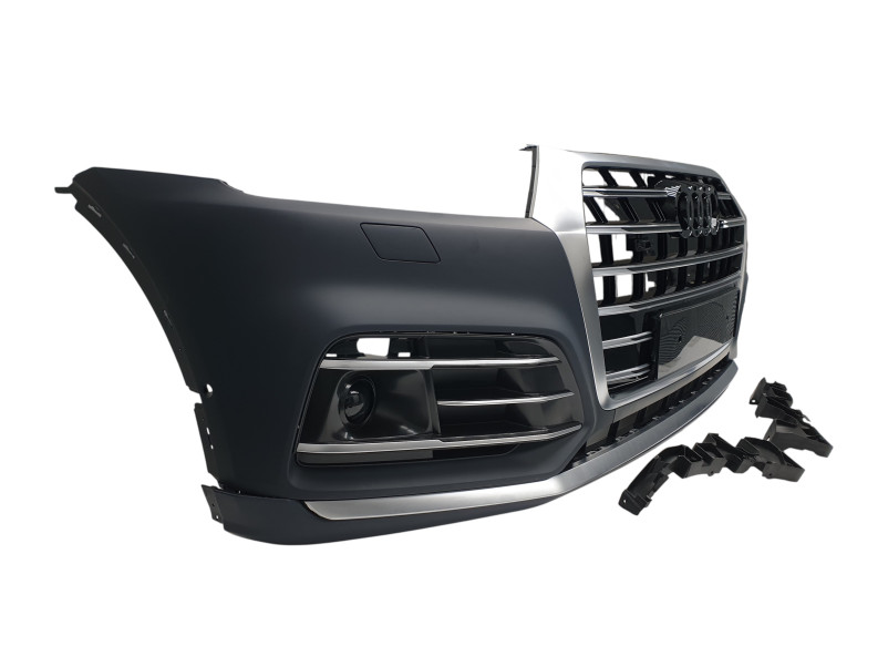 Передній бампер  ( S-Line ) V2 на Audi Q5 80A 2016-2020 року
