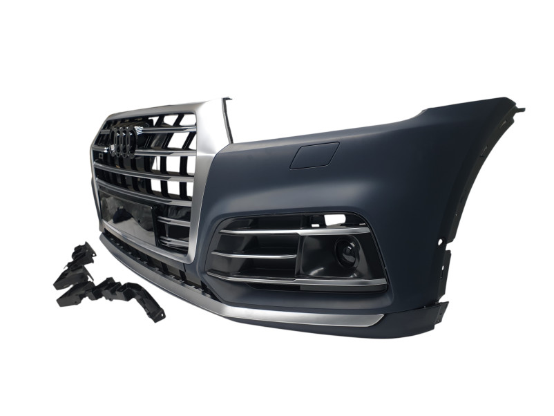 Передній бампер  ( S-Line ) V2 на Audi Q5 80A 2016-2020 року
