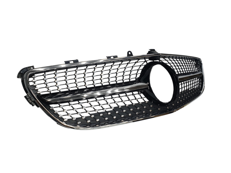 Решітка радіатора Black Diamond + рамка на Mercedes-Benz CLS-Class C218 2014-2018 року