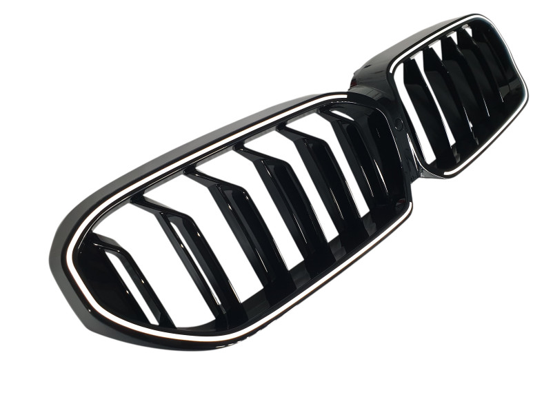 Ніздрі Чорний глянець LED ( Iconic Glow ) 2bar на BMW 5 Series G30 / G31 2020-2023 року