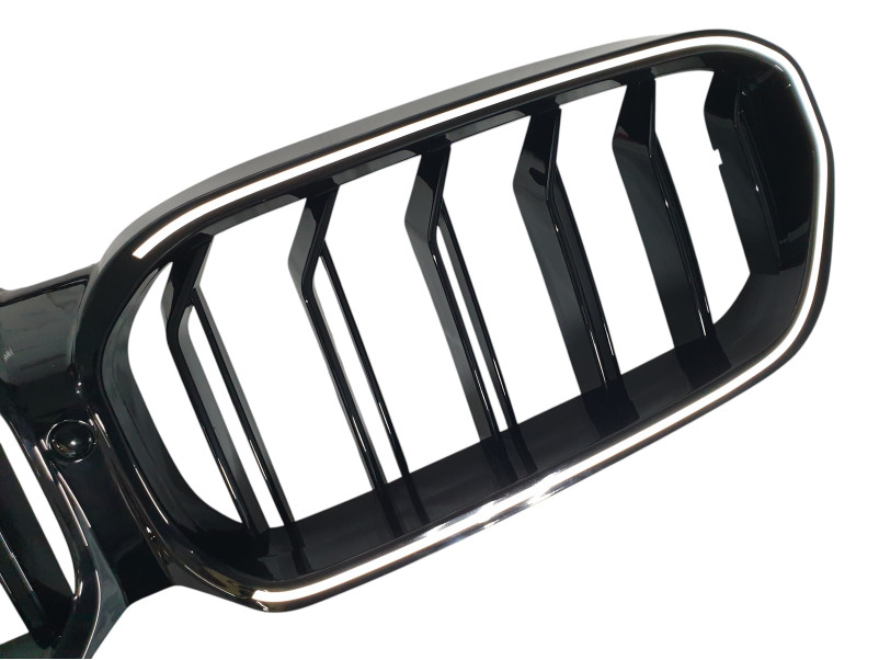 Ніздрі Чорний глянець LED ( Iconic Glow ) 2bar на BMW 5 Series G30 / G31 2020-2023 року