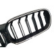 Ніздрі Чорний глянець LED ( Iconic Glow ) 2bar на BMW 5 Series G30 / G31 2020-2023 року