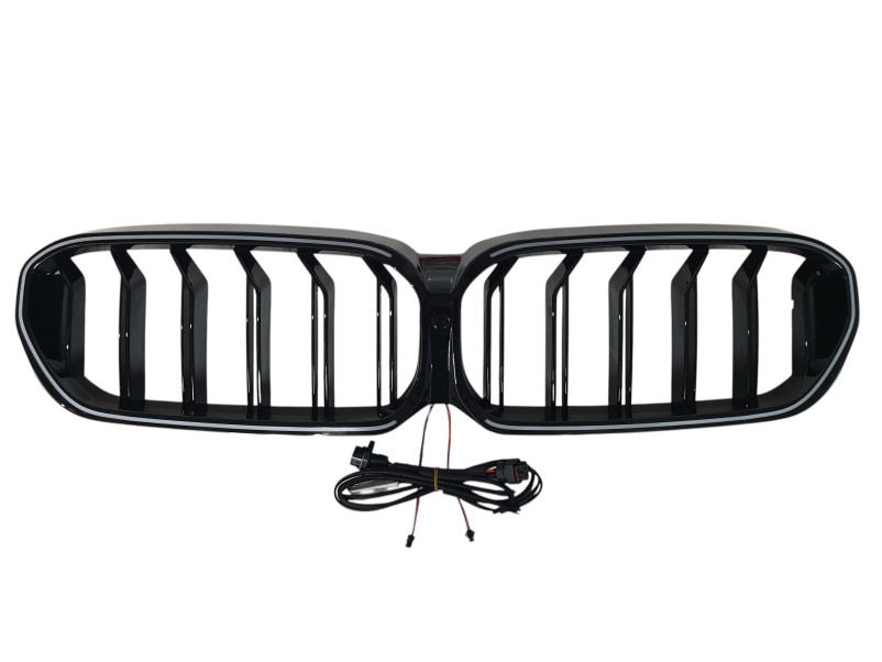 Ніздрі Чорний глянець LED ( Iconic Glow ) 2bar на BMW 5 Series G30 / G31 2020-2023 року