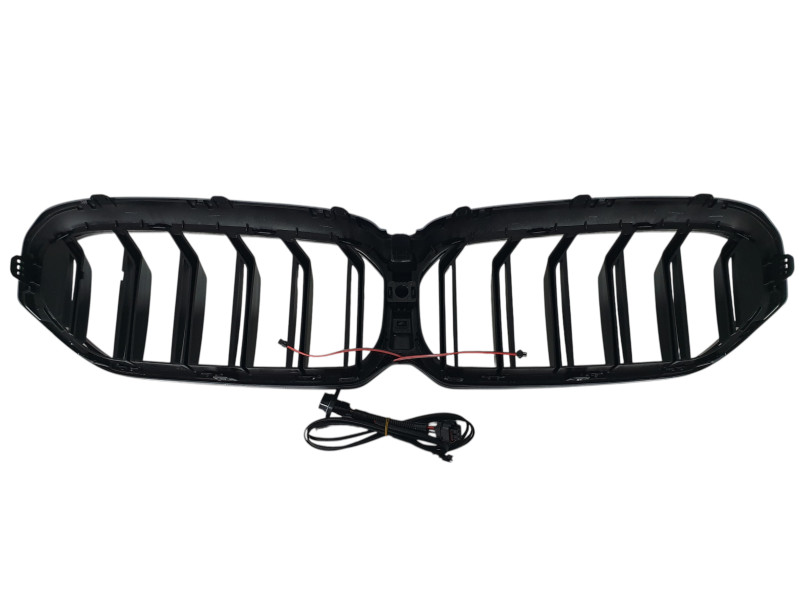 Ніздрі Чорний глянець LED ( Iconic Glow ) 2bar на BMW 5 Series G30 / G31 2020-2023 року