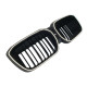 Ніздрі Чорний глянець IX3 LED ( Iconic Glow ) 2bar O на BMW X3 G01 2022-2024 року