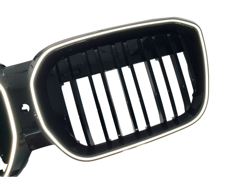 Ніздрі Чорний глянець IX3 LED ( Iconic Glow ) 2bar O на BMW X3 G01 2022-2024 року
