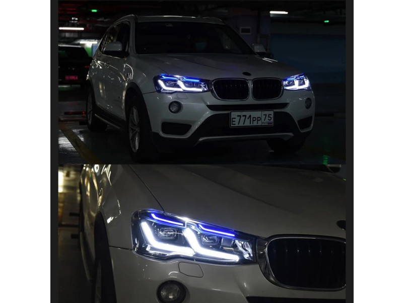 Передні фари  Led ( заміна ксенона ) на BMW X3 F25 2014-2017 року
