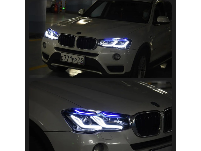 Передні фари  Led ( заміна ксенона ) на BMW X3 F25 2014-2017 року