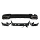 Дифузор ( заднього бампера ) Full Black / Chrome Pipe ( стиль AMG E63 ) на Mercedes-Benz E-Class W212 2013-2016 року