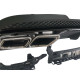 Дифузор ( заднього бампера ) Full Black / Chrome Pipe ( стиль AMG E63 ) на Mercedes-Benz E-Class W212 2013-2016 року